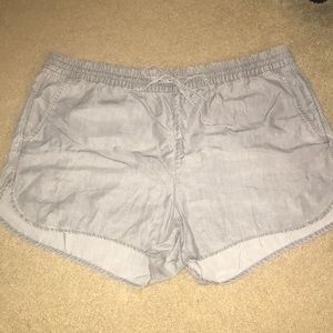 Gray flowy shorts